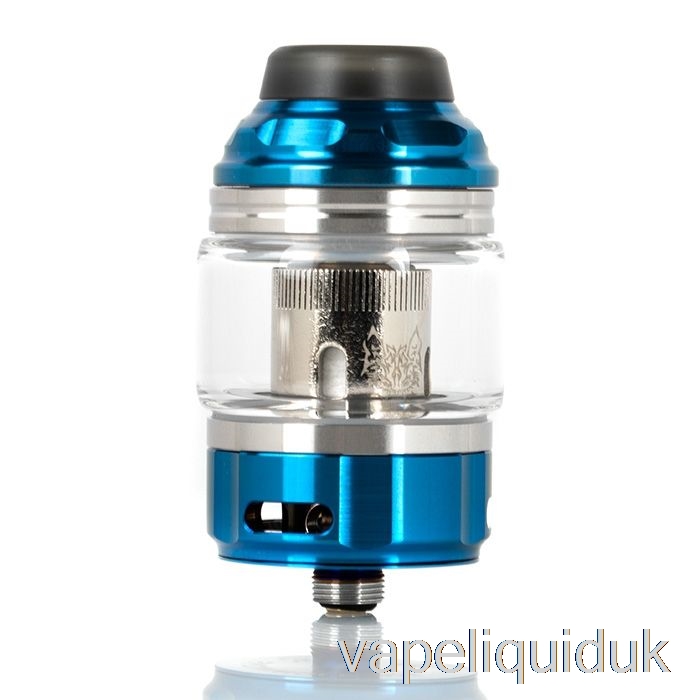 SnowWolf WOLF UX Mesh Sub-Ohm Tank Chrome Blue Vape Liquid